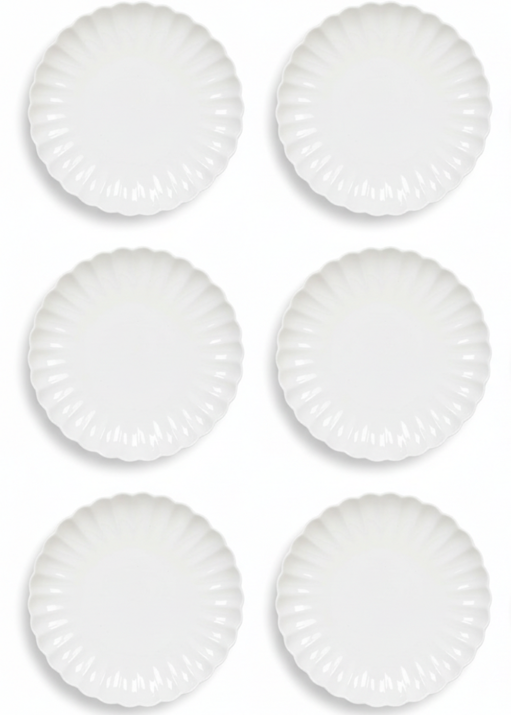 Cookinglife Morgenmadstallerkener / Desserttallerkener Cardida Off White ø 19.5 cm - 6 Styk