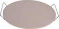 Cookinglife Pizzasten med holder Fire & Flavour ø 33 cm - Varmebestandig Sten - BBQ og Ovn Brug