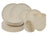 Cookinglife Serviesset Cardida Beige 18-delig / 6 personer - 6 dinerborde, 6 morgenborde og 6 skåle
