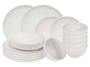 Cookinglife Serviesset Cardida Off White 18-delig / 6 personer - 6 middagstallerkener, 6 morgenmadstallerkener og 6 skåle