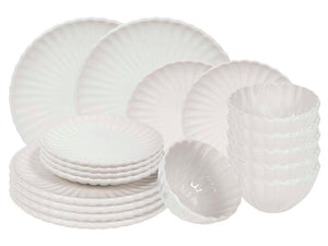 Cookinglife Serviesset Cardida Off White 18-delig / 6 personer - 6 middagstallerkener, 6 morgenmadstallerkener og 6 skåle