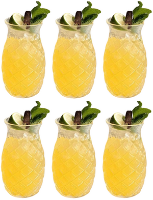Cookinglife Cocktailglas / Tiki Ananas Glas - 400 ml - 6 styk