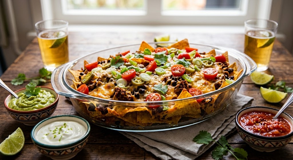 Knapperige nachos, gesmolten kaas en alle toppings die je maar wilt.