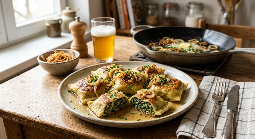 Fyldt schwabisk pasta, der rammer lige i hjertet