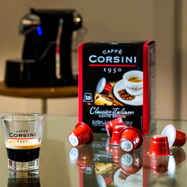 Caffè Corsini Koffiecups Classico Italiano Gusto - til Nespresso - 50 kapsler