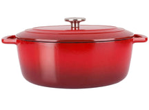 Cosy & Trendy Braadpan met deksel Fontestic Gietijzer Traditional Red Ovaal - 31 x 24 cm / 6 Liter