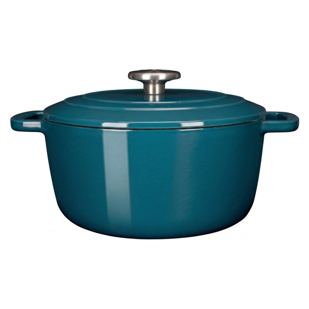 Cosy & Trendy Braadpan med deksel Fontestic Gietijzer Green Heron Ø 20 cm / 2.7 Liter - emaljeret non-stick belægning