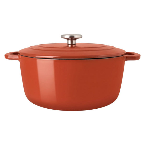 Cosy & Trendy Braadpan med låg Fontestic Gietijzer Rust Ø 28 cm / 6.8 Liter - emaljeret non-stick belægning