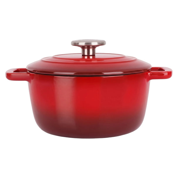 Cosy & Trendy Braadpan med deksel Fontestic Gietijzer Traditional Red Ø 20 cm / 2.7 Liter - emaljeret non-stick belægning