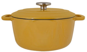 Cosy & Trendy Braadpan med deksel Fontestic Gietijzer Amber Gold Ø 24 cm / 4.6 Liter - emaljeret non-stick belægning