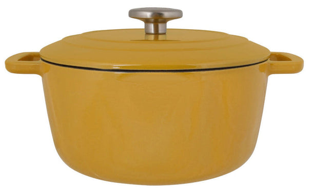 Cosy & Trendy Braadpan med deksel Fontestic Gietijzer Amber Gold Ø 24 cm / 4.6 Liter - emaljeret non-stick belægning