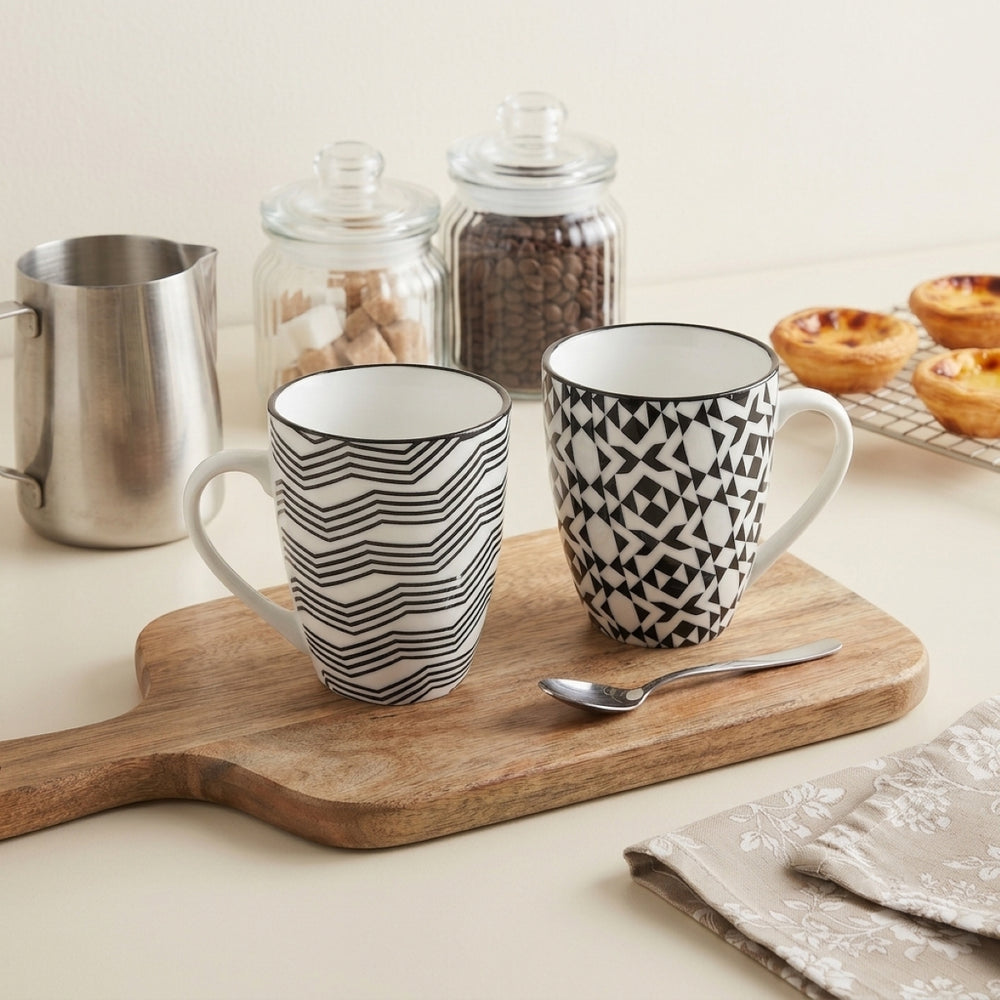 Cosy & Trendy Koffiekopjes Nikko Black 190 ml - 6 stuks