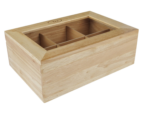 Cosy & Trendy Teæske / Tekiste - Træ - 6 rum - 34 x 23 x 12 cm