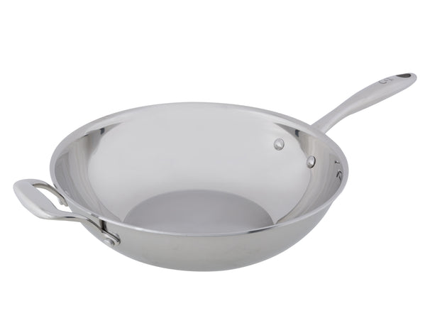 Cosy & Trendy Wokpande Classic Rustfrit Stål ø 30 cm - egnet til alle varmekilder - uden non-stick belægning