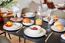 Cosy & Trendy Serviesset Baltic Vanilla 18-delig / 6 personer - 6 dinerborden, 6 ontbijtborden og 6 skåle