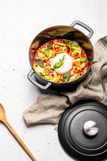 Cosy & Trendy Braadpan med låg Fontestic Gietijzer Black Ø 20 cm / 2.7 Liter - emaljeret non-stick belægning