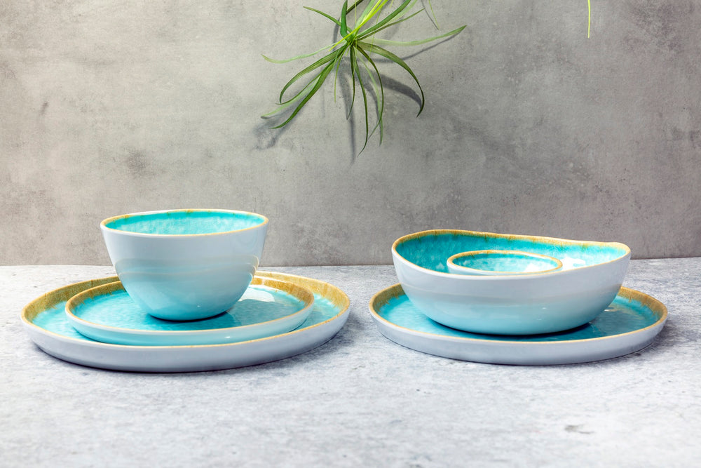 Cosy & Trendy Mokken / Bekers - Laguna Azzurro 390 ml - 4 Stuks