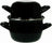 Cosy & Trendy Mosselpan - Emaille - Induktionsvenlig - Sort - ø 24 cm / 4 liter - emaljeret non-stick belægning
