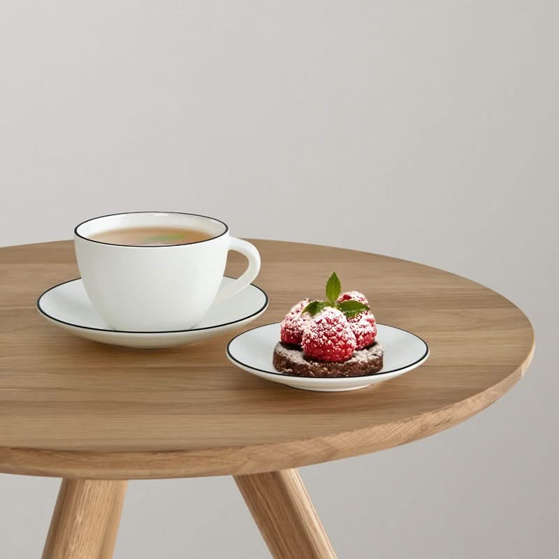 ASA Espressokop og Skål A Table Ligne Noire 70 ml