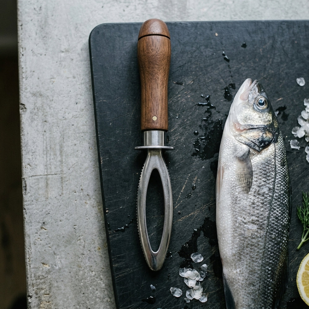 Crafts La Marée Fiskeforberedelsessæt 3-delt - Fiskebenspincet, Fiskeskæller & Handske