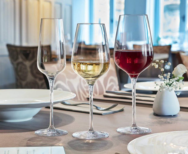 Chef & Sommelier Wijnglazenset Sublym (Røde vinglas & Hvide vinglas & Vandglas) - 18 dele sæt - 6 røde vinglas, 6 hvide vinglas og 6 vandglas