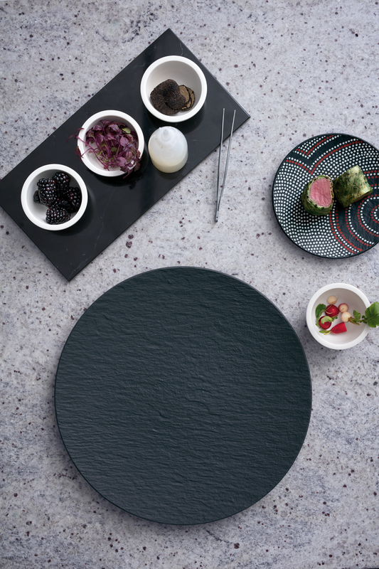 Villeroy & Boch Dinerbord Manufacture Rock - Sort - ø 25 cm