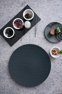 Villeroy & Boch Dinerbord Manufacture Rock - Sort - ø 25 cm