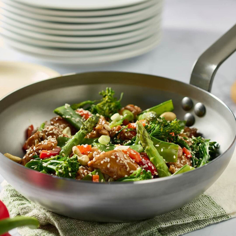 De Buyer Wokpande Mineral B Element - ø 28 cm / 3 liter - uden non-stick belægning