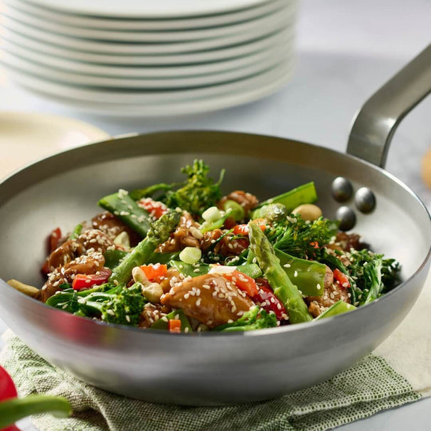 De Buyer Wokpande Mineral B Element - ø 28 cm / 3 liter - uden non-stick belægning