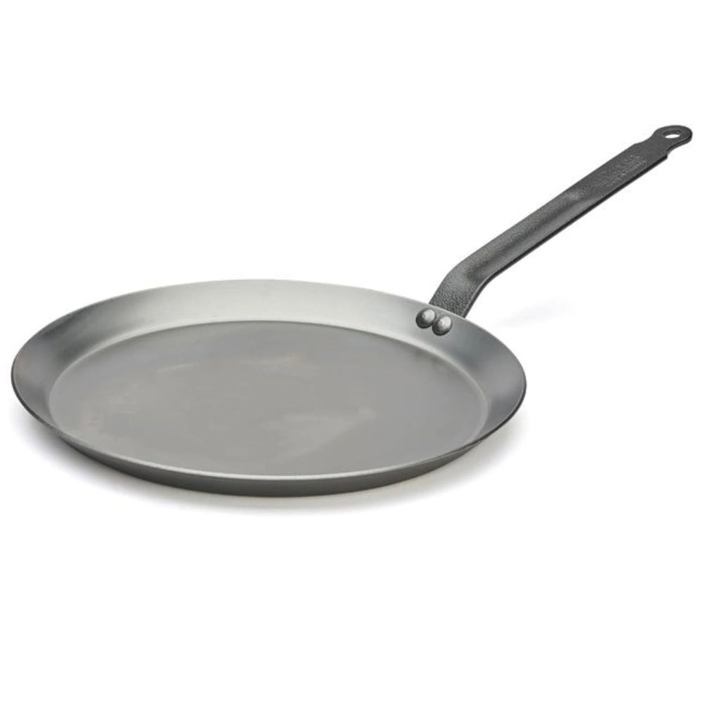 De Buyer Pande til pandekager / Crêpepan Carbone Plus - Pladejern - ø 26 cm - uden non-stick belægning