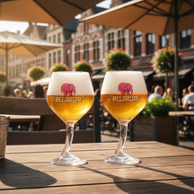 Delirium Ølglas på Fod 330 ml - 4 Stykker