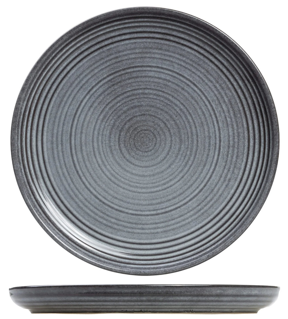 Cosy & Trendy Serviesset Kentucky Grey 12-delig / 4 personer - 4 dinerborde, 4 morgenborde og 4 dybe bunde