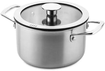 DUCQ Pannenset 6-Delig - Downdraft Egnet - Kogepande ø 16, 18, 20, 24 cm & Stegepande ø 16 cm & Gryde ø 26 cm + Låg