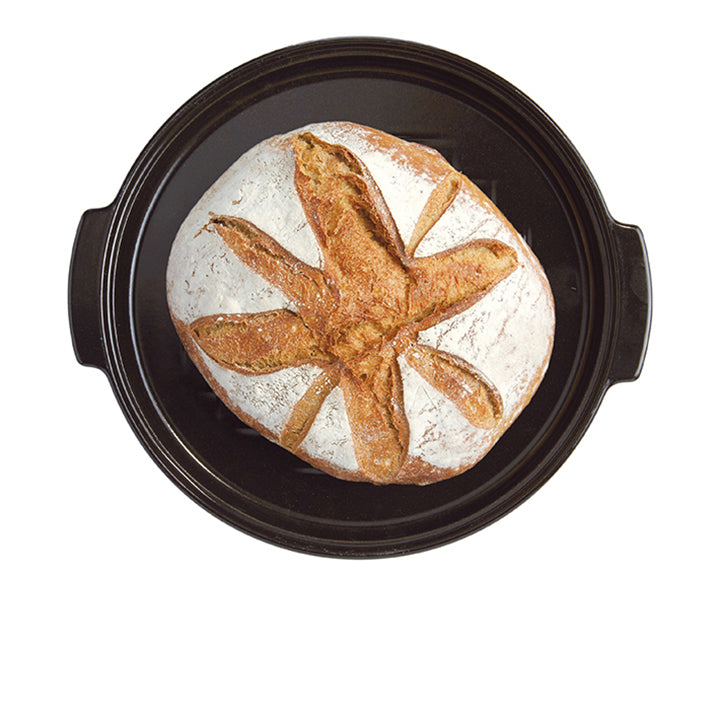 Emile Henry Broodbakvorm rund - Keramik - Fusain - ø 29,5 cm / 5,2 Liter