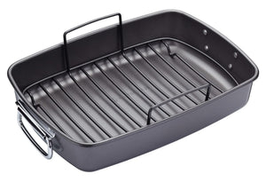MasterClass Braadslede med rooster - 40 x 28 cm - standard anti-stick belægning