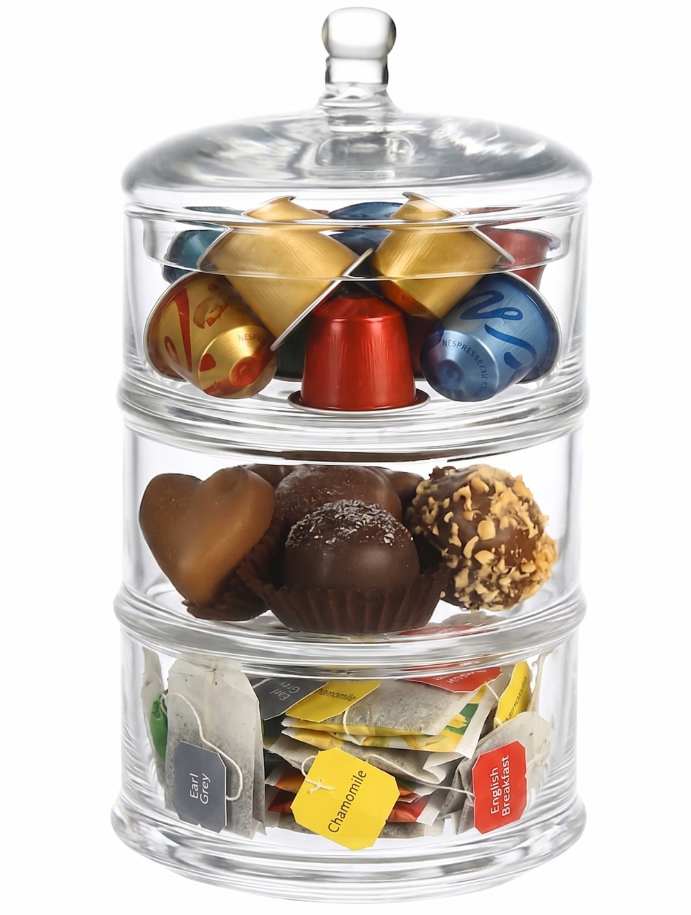 Cookinglife Bonbonnière / Opbevaringskrukke Glas Ø 12.5 cm - Opbevaring og Præsentation af Bonboner
