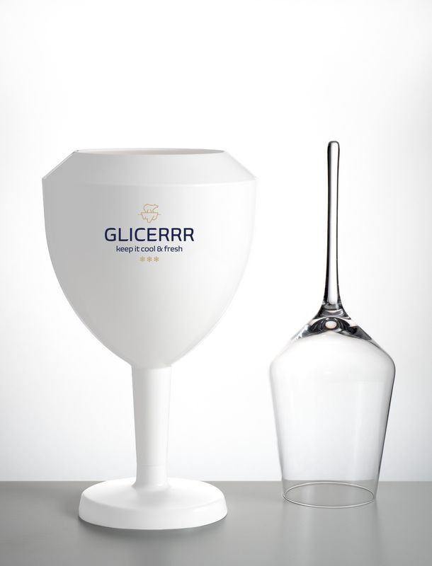 GLICERRR Vinglas køler og holder sæt + glas