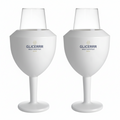 GLICERRR Vinglas køler og holder sæt + glas - 2 stykker
