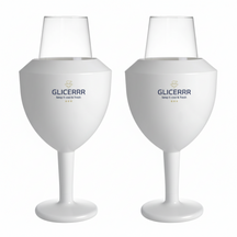 GLICERRR Vinglas køler og holder sæt + glas - 2 stykker