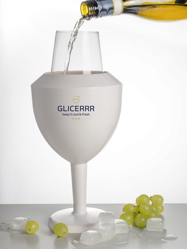 GLICERRR Vinglas køler og holder sæt + glas