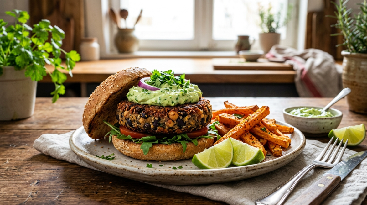 Stevige plantaardige burgers die écht voldoen, zonder een kruimel gluten.