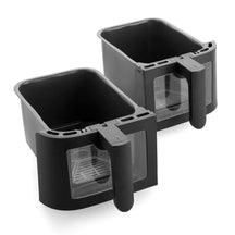GreenPan Dubbele Airfryer Bistro Dual Zone - Sort - 8 Liter (2 x 4 Liter)