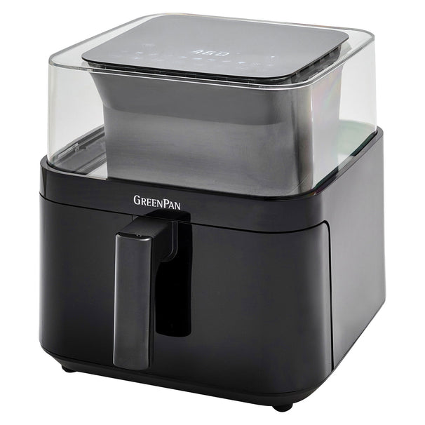 GreenPan Airfryer Vision XXL med kigvindue - Sort - 7 Liter
