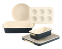 GreenPan Bagesæt Padova Reserve Oxford Blue 6-delt - keramisk non-stick belægning