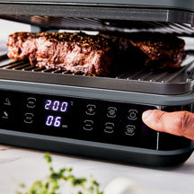 GreenPan Contactgrill Advanced Grill Digitaal - Omkeerbare Grill- en Bakplaten - Grijs - detail 1