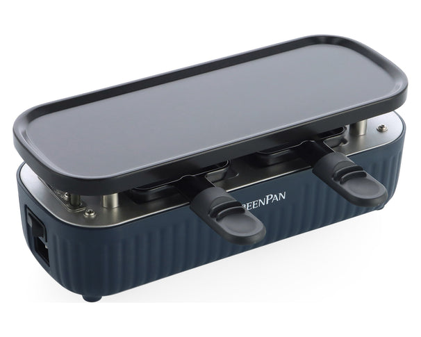 GreenPan Gourmetsæt Silhouette Connect Oxford Blue - kan kobles sammen - keramisk non-stick belægning
