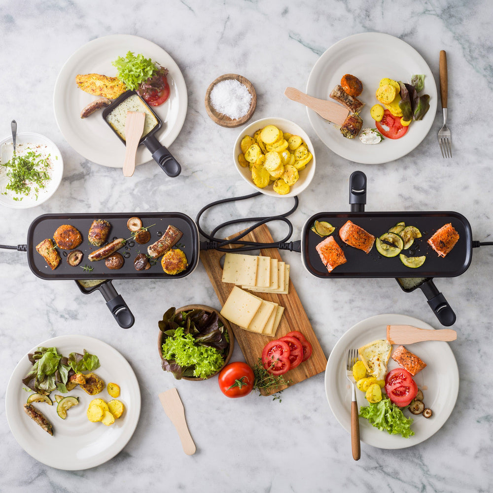 GreenPan Gourmetstel Silhouette Connect Gourmet Smokey Blue - koppelbaar - bovenaanzicht
