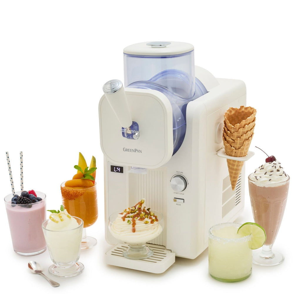 GreenPan Ismaskine Frost - Hvid - Softice, Flødeis, Slushies, Milkshakes & Smoothies - 1.8 Liter