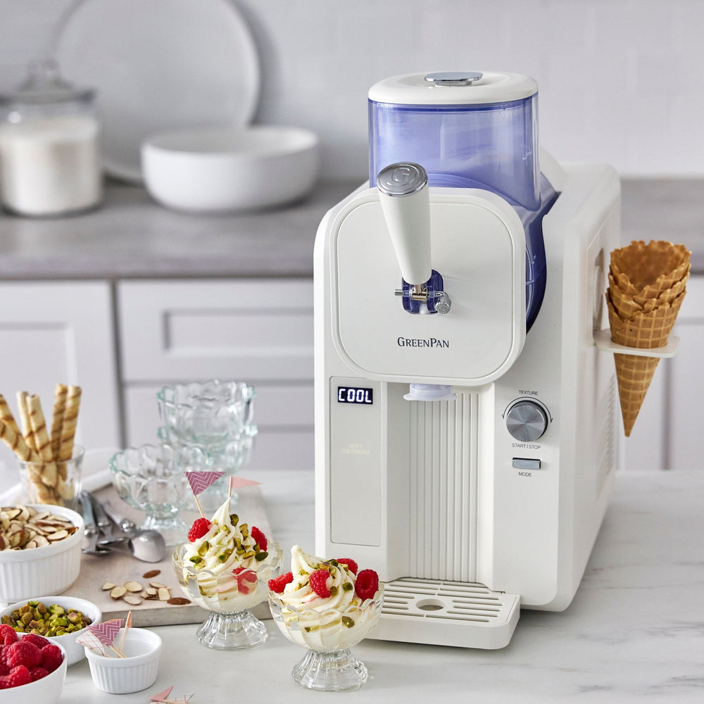 GreenPan Ismaskine Frost - Hvid - Softice, Flødeis, Slushies, Milkshakes & Smoothies - 1.8 Liter