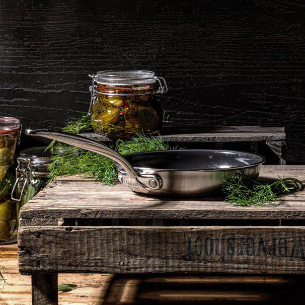 GreenPan Stegepande Premiere Rustfrit Stål ø 28 cm - keramisk non-stick belægning
